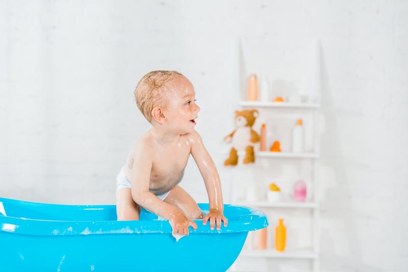 vaschetta per il bagnetto neonati e bimbi sicurezza